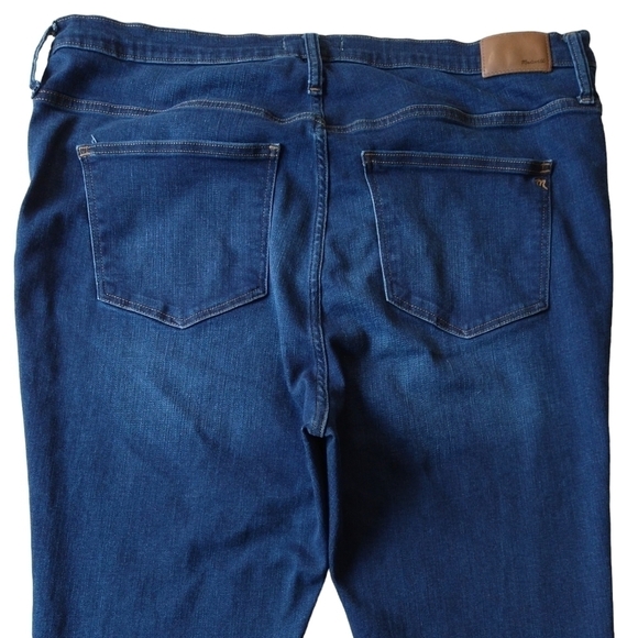 Madewell 9" Mid Rise Skinny Jeans Dark Wash Magic Pockets L9933 - Picture 6 of 11